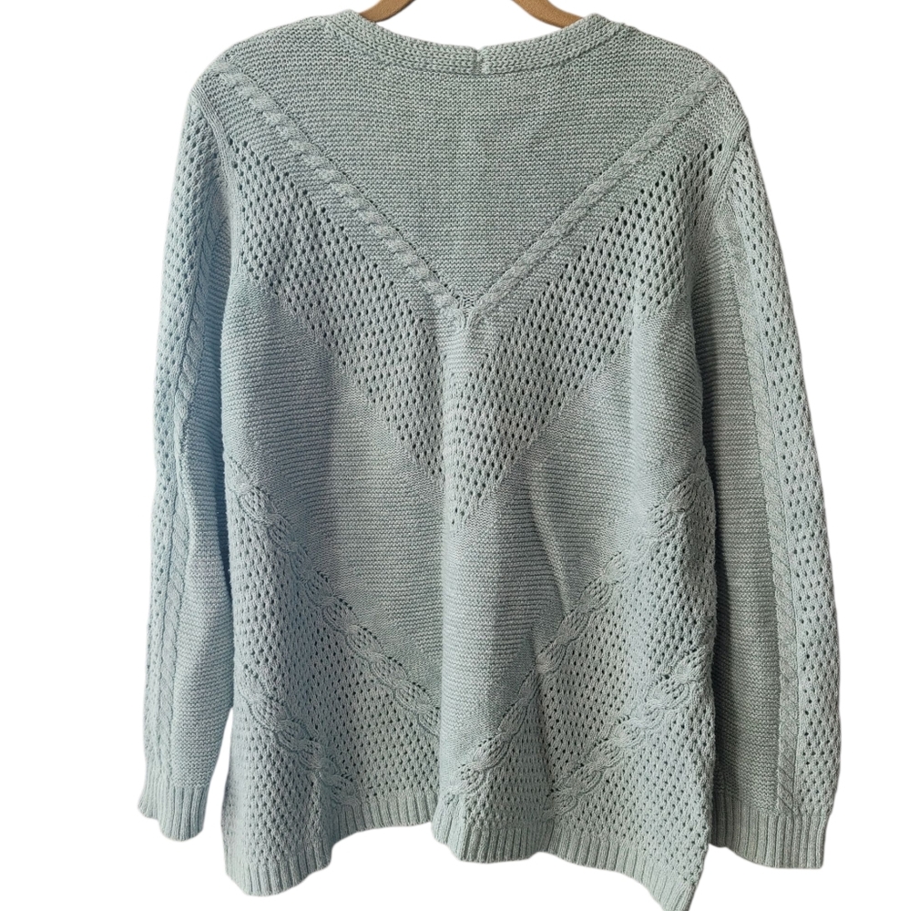 Chico's Women's Light Green Sweater Size 3 (XL) - Picture 2 of 6